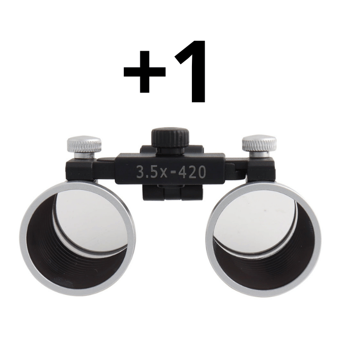 Lentes Binoculares Adicionales 2,5x o 3,5x - Líneas X1 — vista frontal profesional