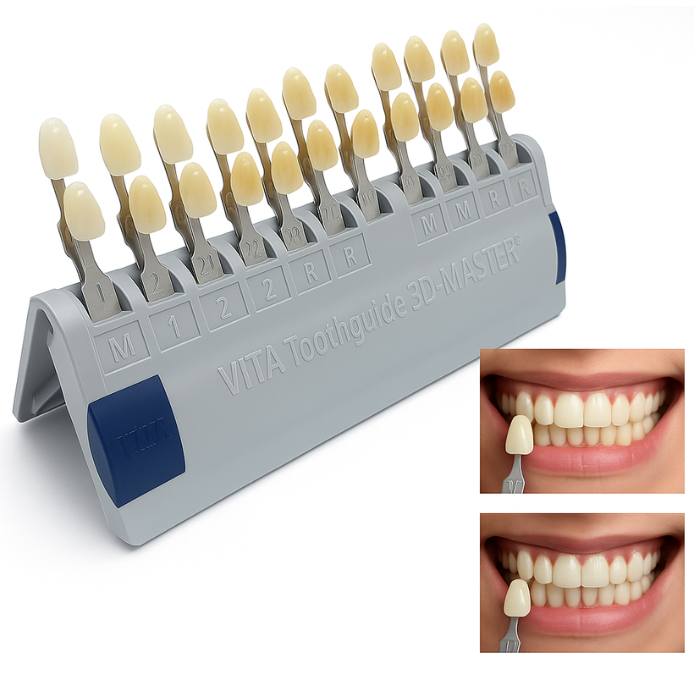 Guía Dental 16 o 29 Tonos para Blanqueamiento y Compara usado en clínica dental