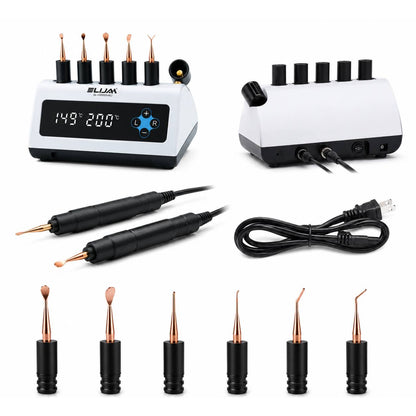 Kit completo del encerador dental PRO con dos lápices, cable USB y seis puntas intercambiables