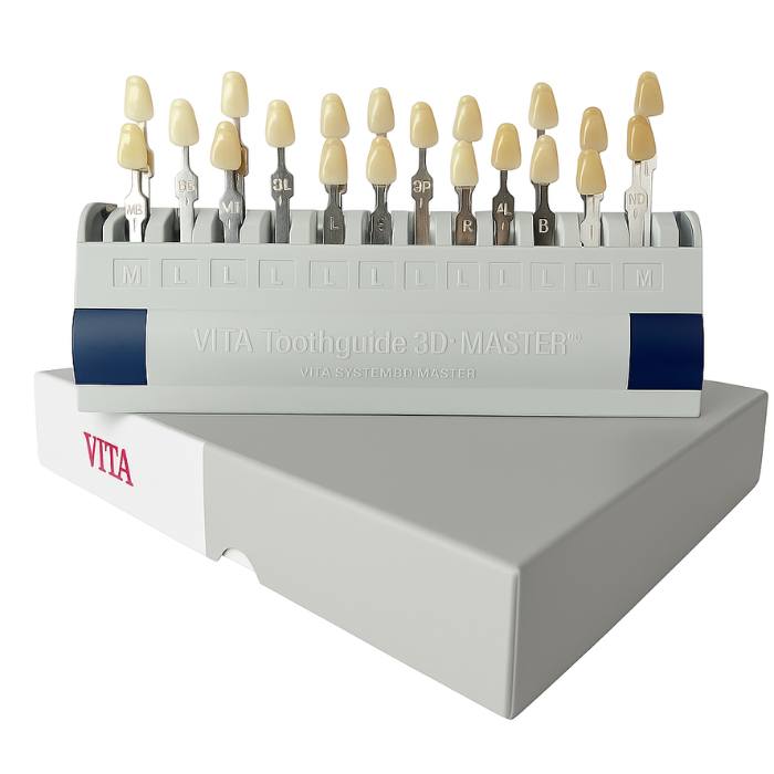 Guía Dental 16 o 29 Tonos para Blanqueamiento y Compara diseño compacto