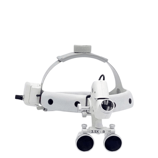 Lupa Quirúrgica con Lámpara Frontal Pro Vision 2.5/3.5x — vista frontal profesional