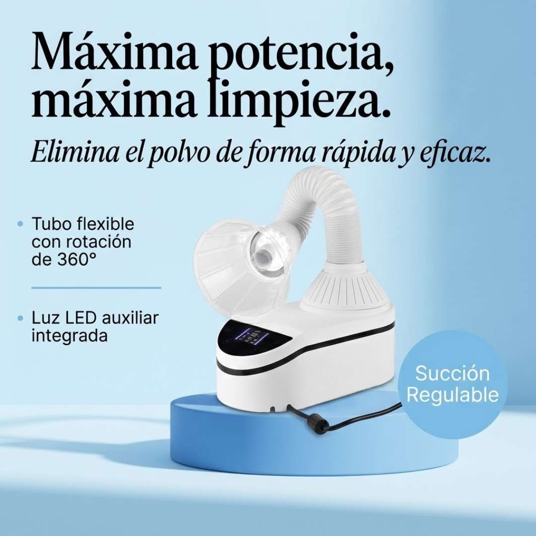 Aspirador Turbo de 230 W Ultra Potente con Aspiración d usado por odontólogo en clínica