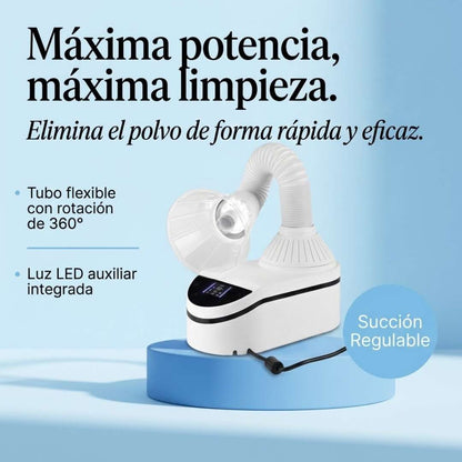 Aspirador Turbo de 230 W Ultra Potente con Aspiración d usado por odontólogo en clínica