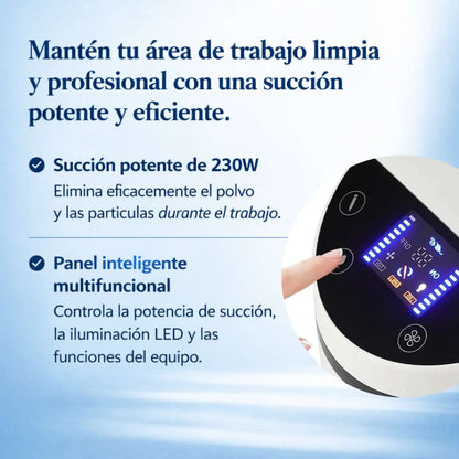Aspirador Turbo de 230 W Ultra Potente con Aspiración d con accesorios incluidos