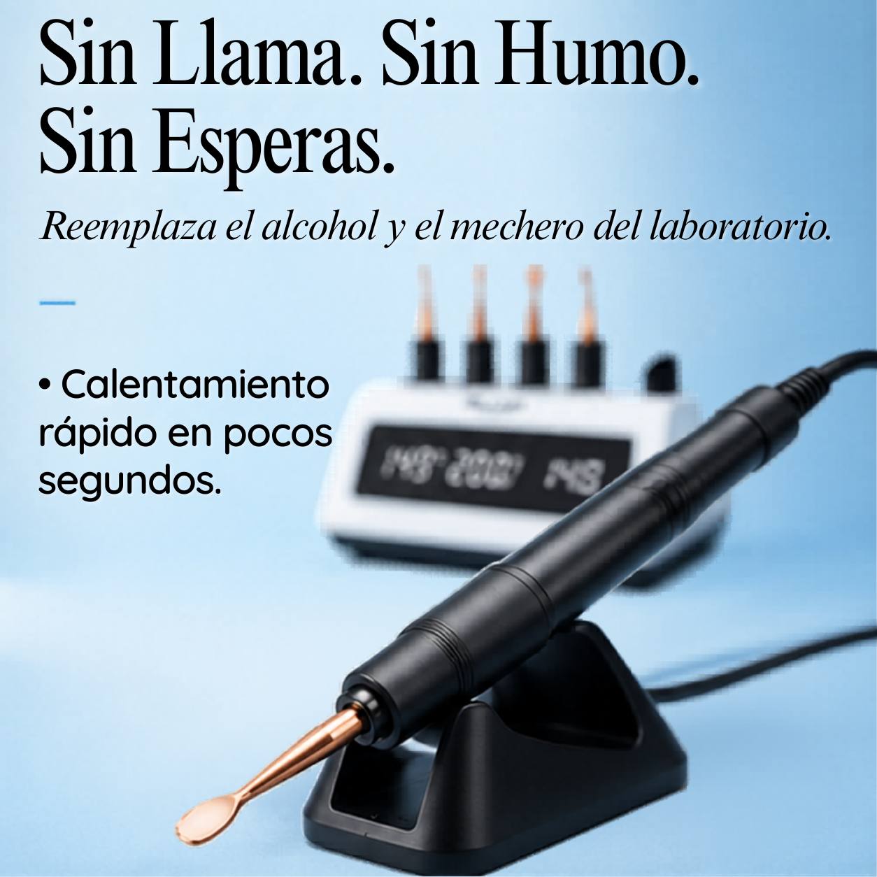 Encerador dental PRO sin llama ni humo, con calentamiento rápido en pocos segundos