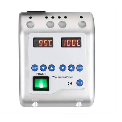 Panel de control del encerador dental con doble pantalla de temperatura 50-200 °C
