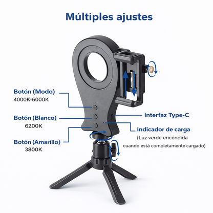 Soporte para Fotografía Oral V4 – compatible con cualqu detalle profesional