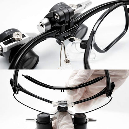 Lupa T1 con Ajuste Interpupilar y Lámpara Frontal detalle profesional