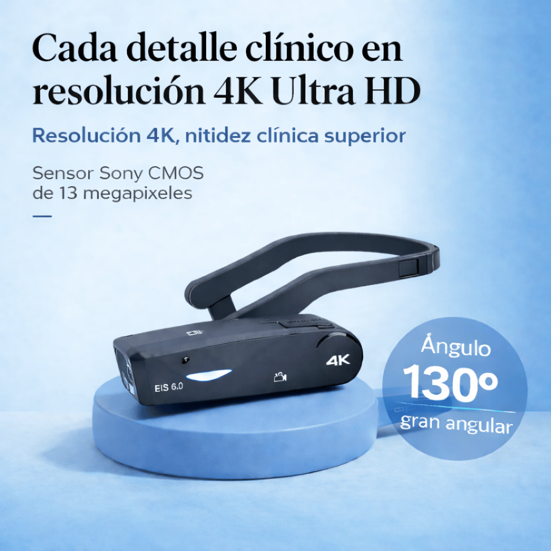 Cámara de Video Portátil 4K con Control Remoto para Gra usado en clínica dental