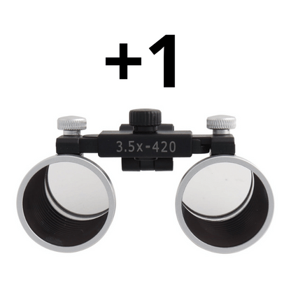 Lentes Binoculares Adicionales 2,5x o 3,5x - Líneas X1 — vista frontal profesional
