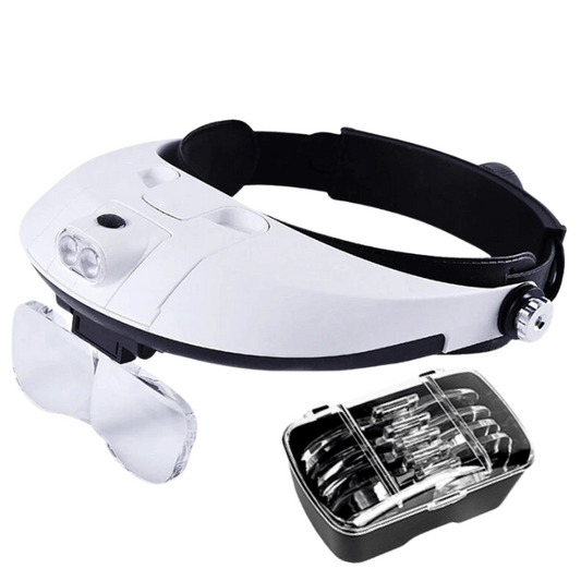 Lupa Z1 con 5 Aumentos Diferentes y 2 LED Ajustables — vista frontal profesional