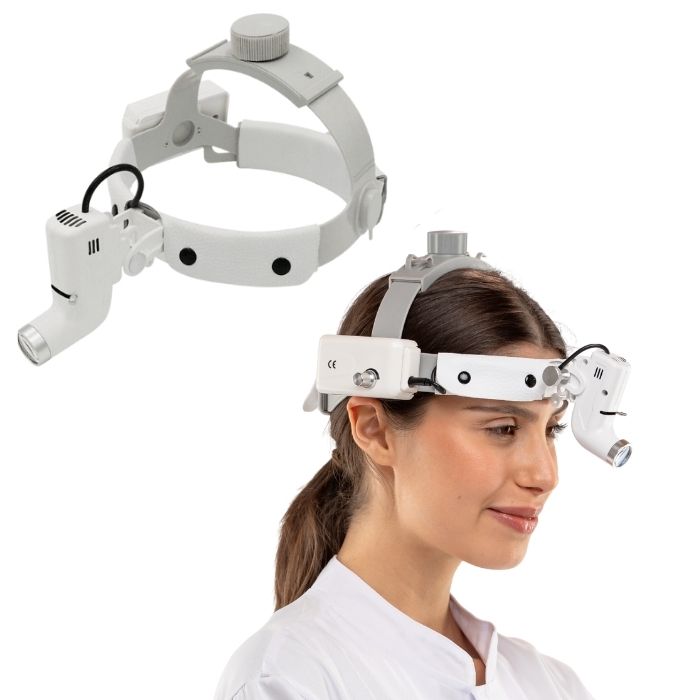 Lámpara Frontal Otorrino Pro Vision de Alta Potencia — vista frontal profesional