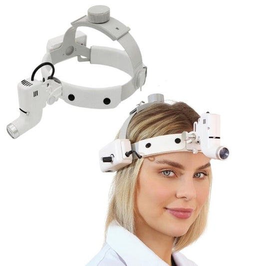 Linterna Frontal Potente Quirúrgica Pro Vision con Ajus — vista frontal profesional