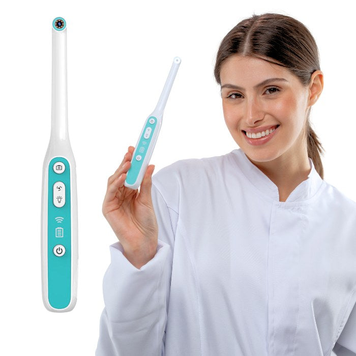 Cámara Intraoral C-MAX Conexión Inalámbrica con Sistema usado por odontólogo en clínica