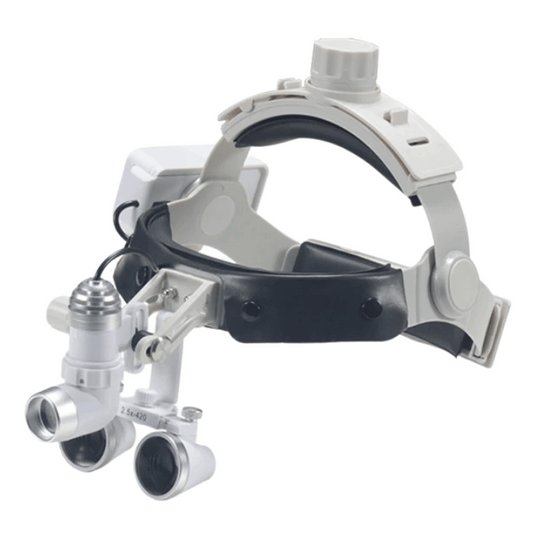 Lupa Pro Vision S con Lente de 3,5x y 80.000 Lúmenes detalle técnico de alta calidad