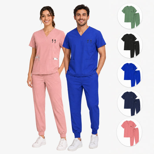 Conjunto Scrub Médico - Pantalón + Camisa