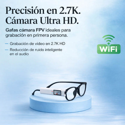 Mini Cámara 2.7K con Visión en Primera Persona para Lup — vista lateral
